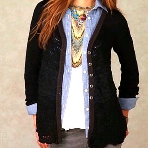 FREE PEOPLE HONEYSUCKLE YEARS CARDIGAN Sz.…